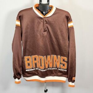Vintage Cleveland Browns Sweatshirt Mens Medium Brown NFL Football Starter 90s